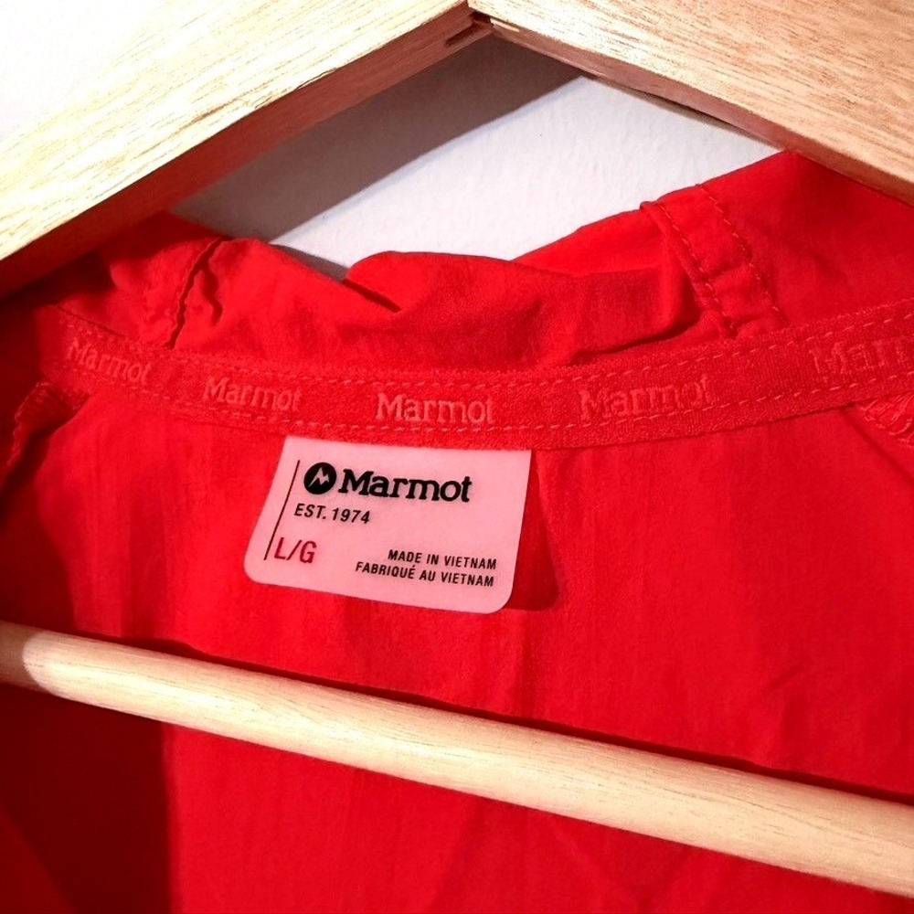 Marmot Campana Anorak Lightweight Jacket Red Blue Women's Size L - Picture 3 of 9